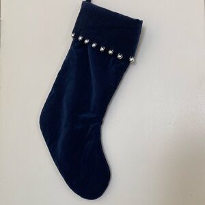 Velvety, Silvery Beaded Stocking